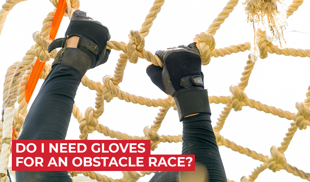 Gloves for an obstacle race