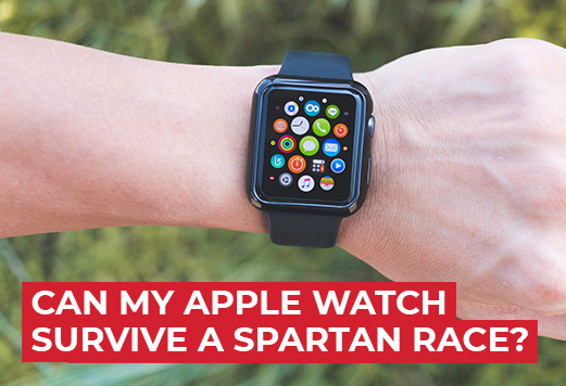 Wear Apple watch at an obstacle race
