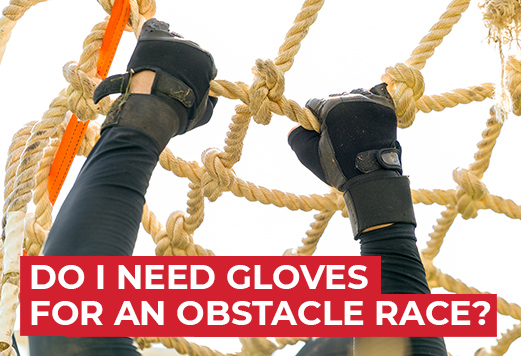 Gloves for an obstacle race