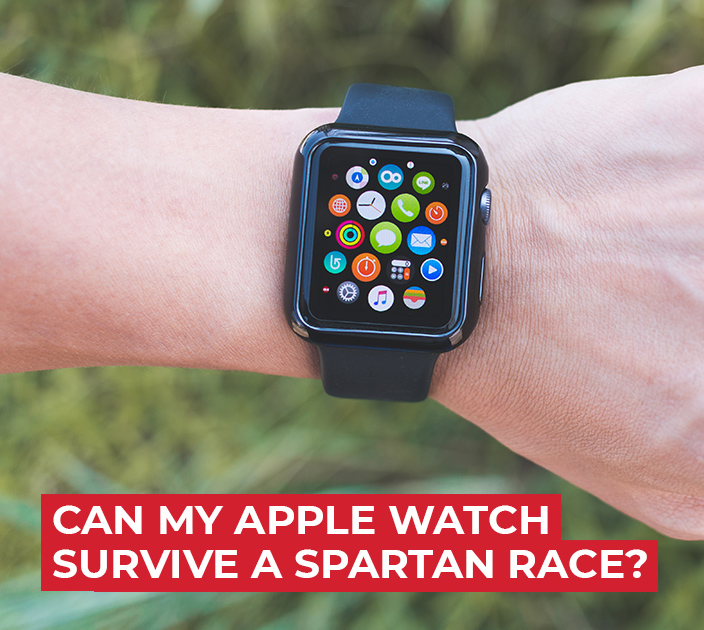 Wear Apple watch at an obstacle race